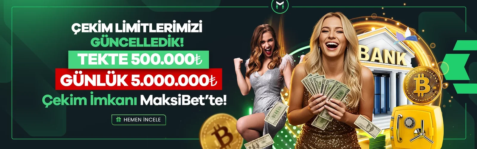 Maksibet çekim limitleri güncellendi: tekte 500.000₺, günlük 5.000.000₺ çekim imkanı