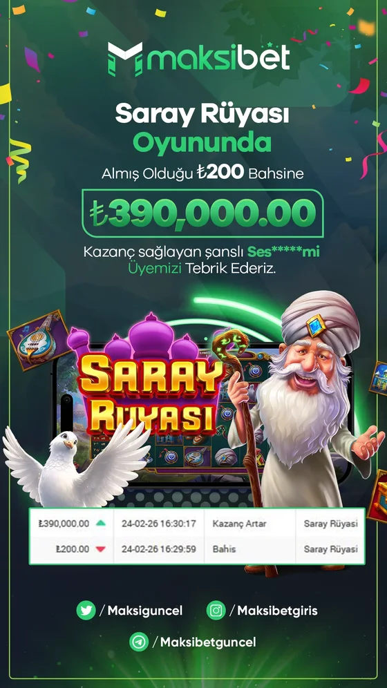 Saray Rüyası oyununda kazanan Maksibet üyesi
